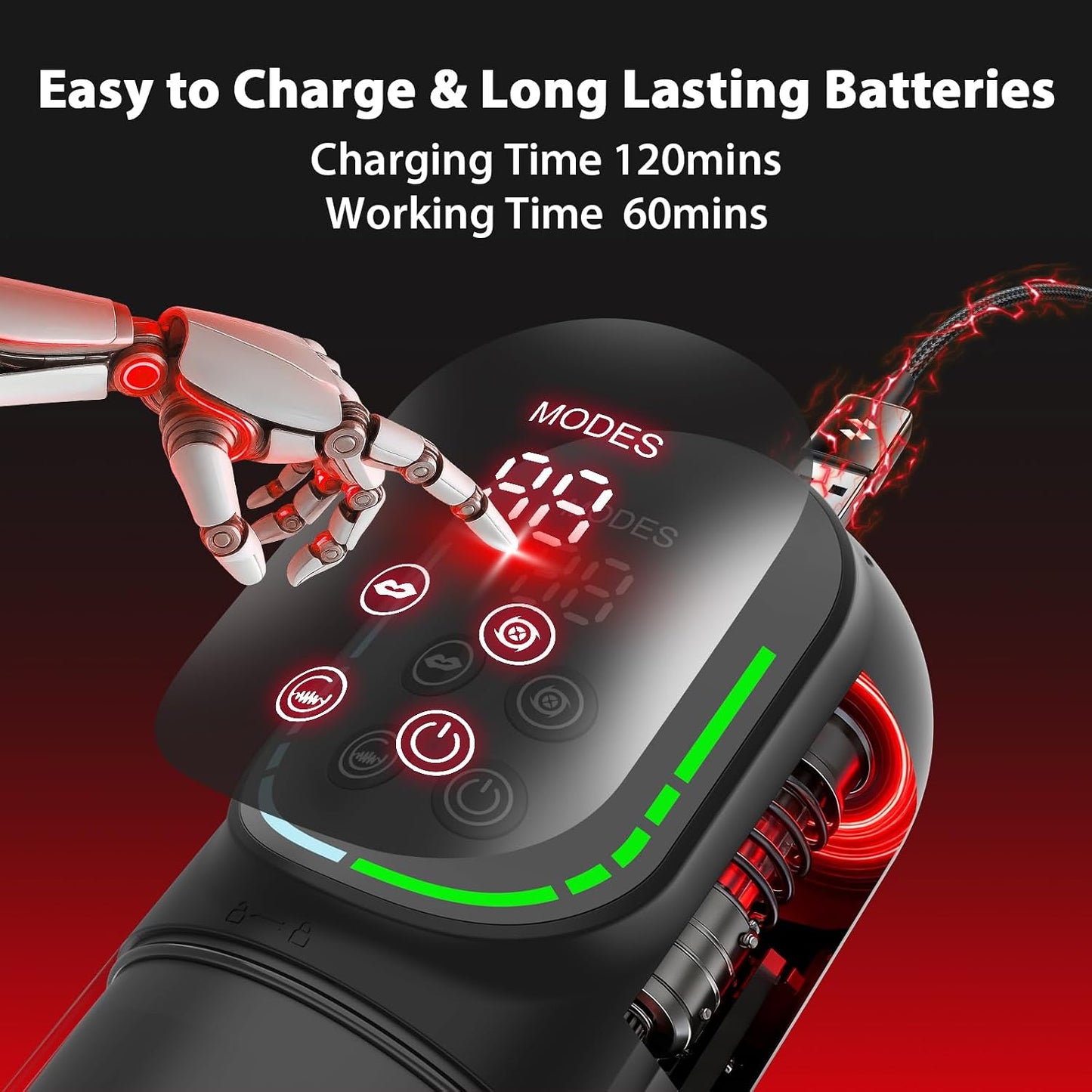 Male Masturbator Penis Pump - AI Powered Pocket Pussy Male Sex Toys for Men with 7 Thrusting Rotating Sucking Licking Modes, Waterproof Adult Sex Toys - Pumps & Enlargers with LCD Fetish Jewelry
