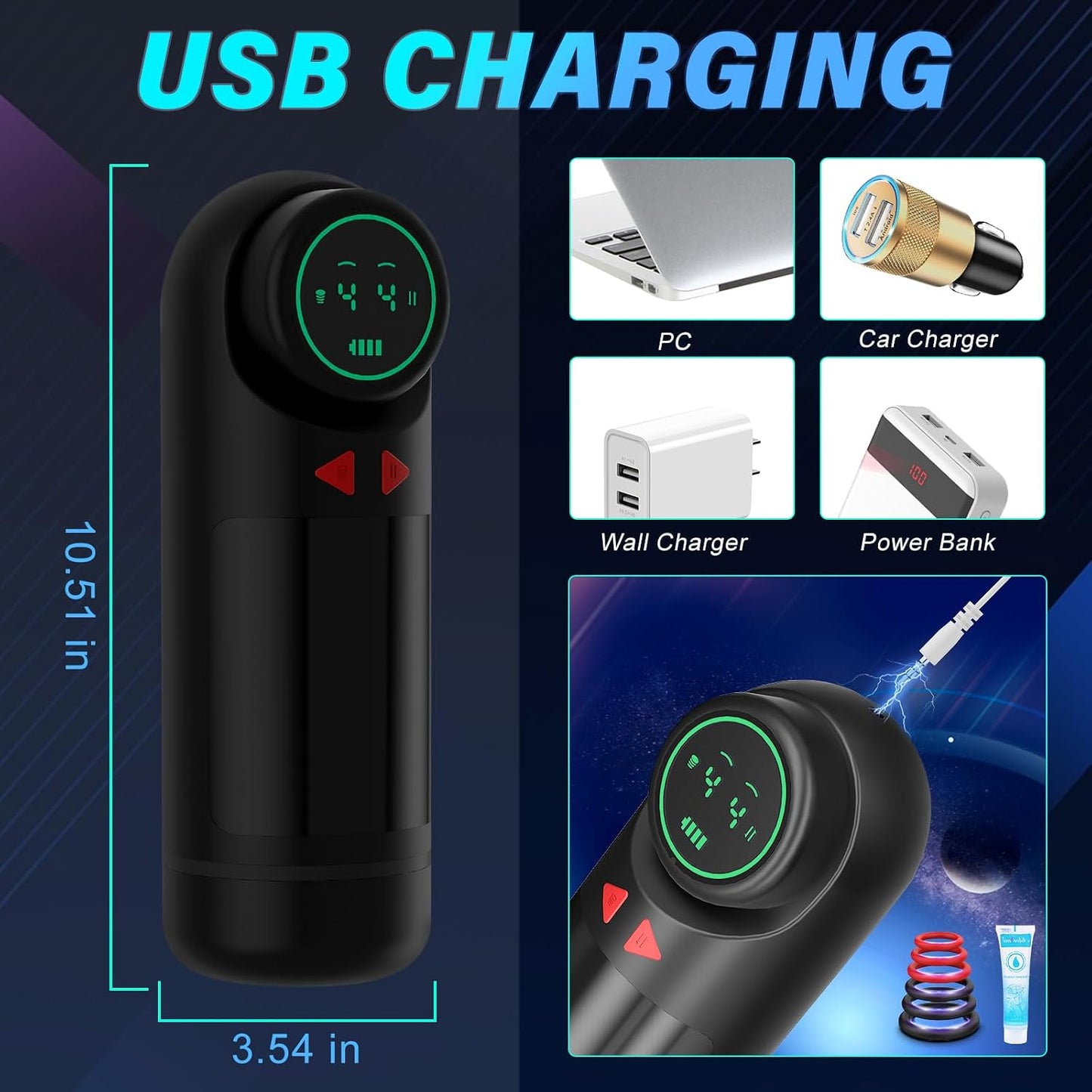 Sex Toys Automatic Male Masturbator - Adult Toys Penis Pump with 4 Sucking & Vibrating & Thrusting Modes, Sex Toys for Men Pocket Pussy Male Stroker for Penis Stimulation, Male Sex Toys LED Display