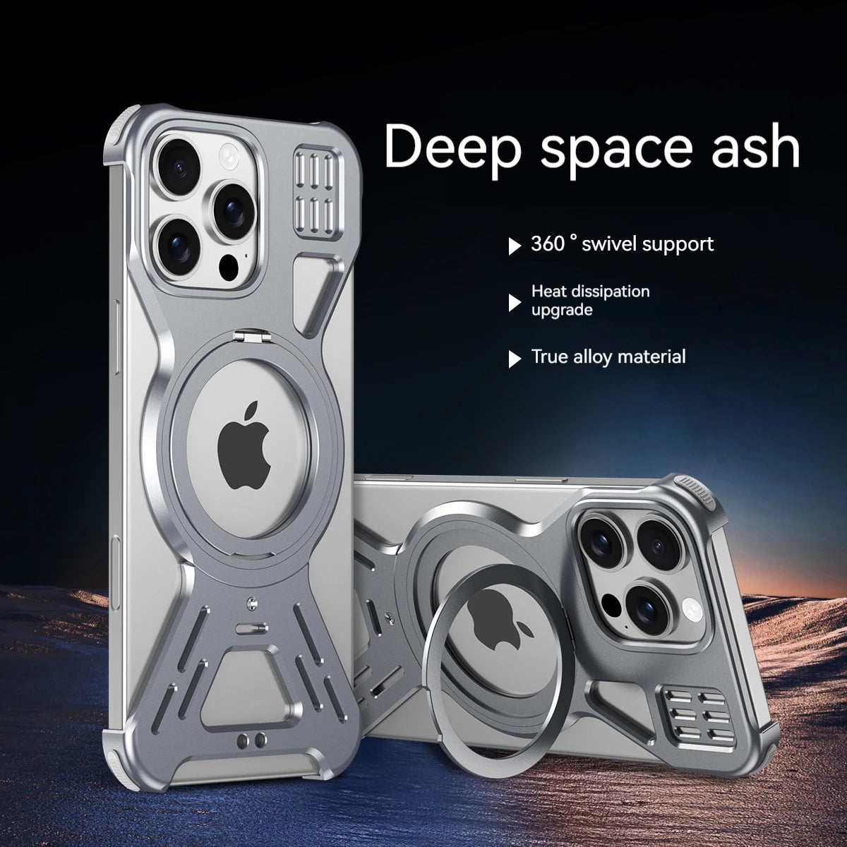 Metal Case For iPhone 15 16 Pro Max Magnetic 360° Aluminum Alloy Frameless Magsafe Wireless Charging For iPhone 15 16 Pro