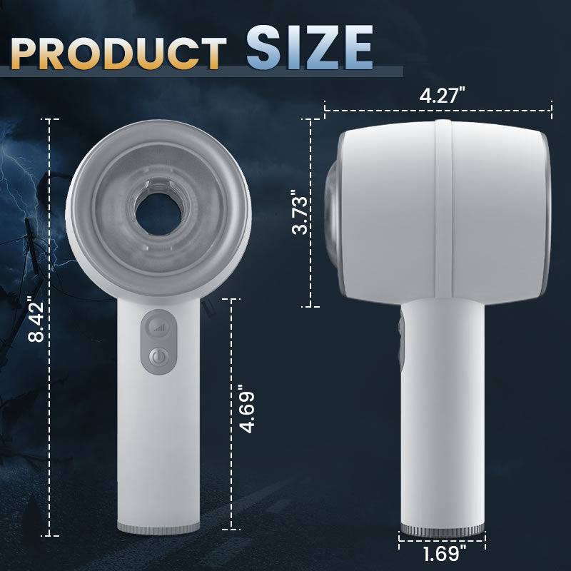 Automatic 3 Thrusting Telescopic Handheld Male Masturbator Open-ended Male Masturbator