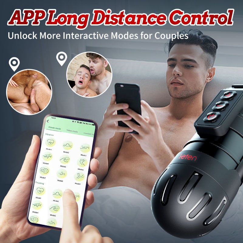 Leten 10 Vibrating Masturbator and Pussy Pockets 2 in 1 APP Control