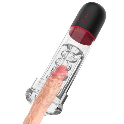 Electric Penis Enlarge Vacuum Pump Vibration 9 Mode Suction Penis Pump Automatic High-Vacuum Penis Enlargement Extend Pump, Air Pressure Device