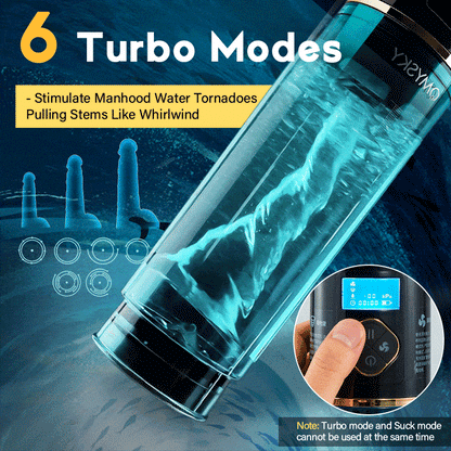 Electric Penis Enlarge Vacuum Pump 6 Hydrotherapy with Display Male Enhancement Water Penis Pump