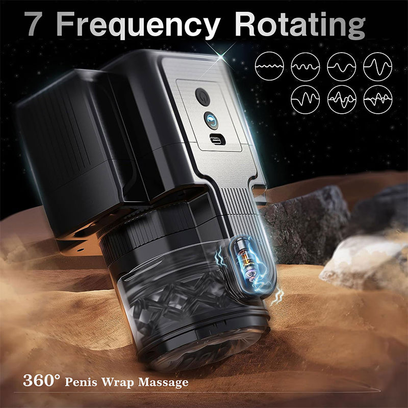 Camera Shape 3 IN1 Automatic Thrusting Telescopic Rotation Detachable Multifunctional Masturbator Male Sex Toy
