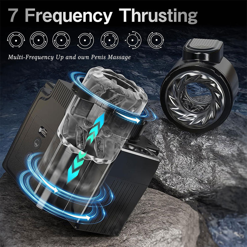 Camera Shape 3 IN1 Automatic Thrusting Telescopic Rotation Detachable Multifunctional Masturbator Male Sex Toy
