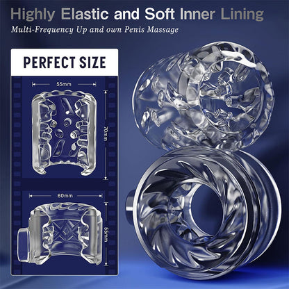 Camera Shape 3 IN1 Automatic Thrusting Telescopic Rotation Detachable Multifunctional Masturbator Male Sex Toy