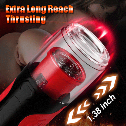 Automatic 5 Thrusting Telescopic & Rotating for Penis Stimulation Masturbator