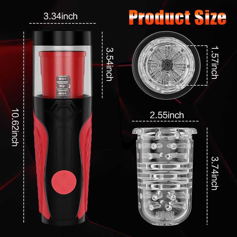 Automatic 5 Thrusting Telescopic & Rotating for Penis Stimulation Masturbator