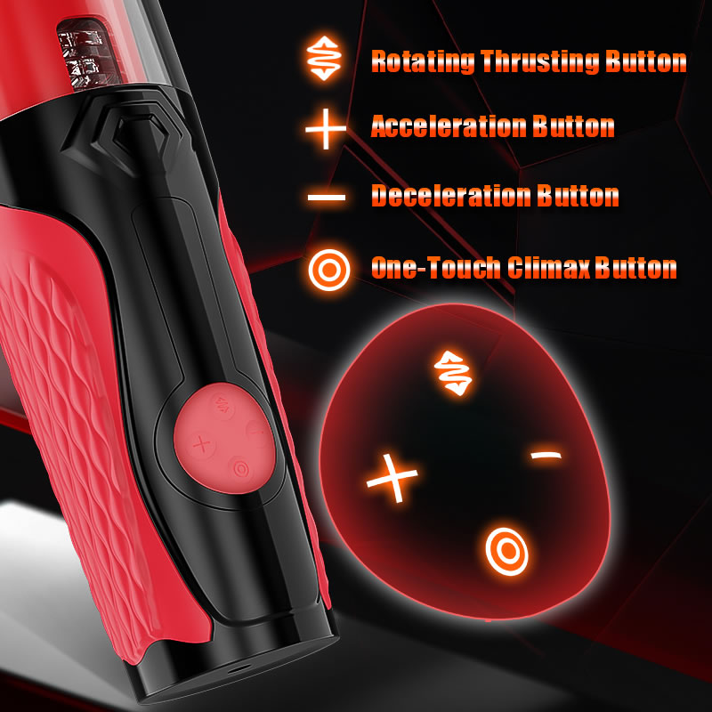 Automatic 5 Thrusting Telescopic & Rotating for Penis Stimulation Masturbator