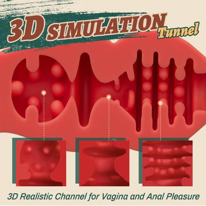 3D Rose Heating Male Masturbator