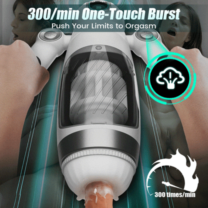 Hamster Automatic Male Masturbator Cup 7 Thrusting Telescopic Squeezing 12 Vibration Masturbator Experience More Authen Men Sex Toys Tic Piston