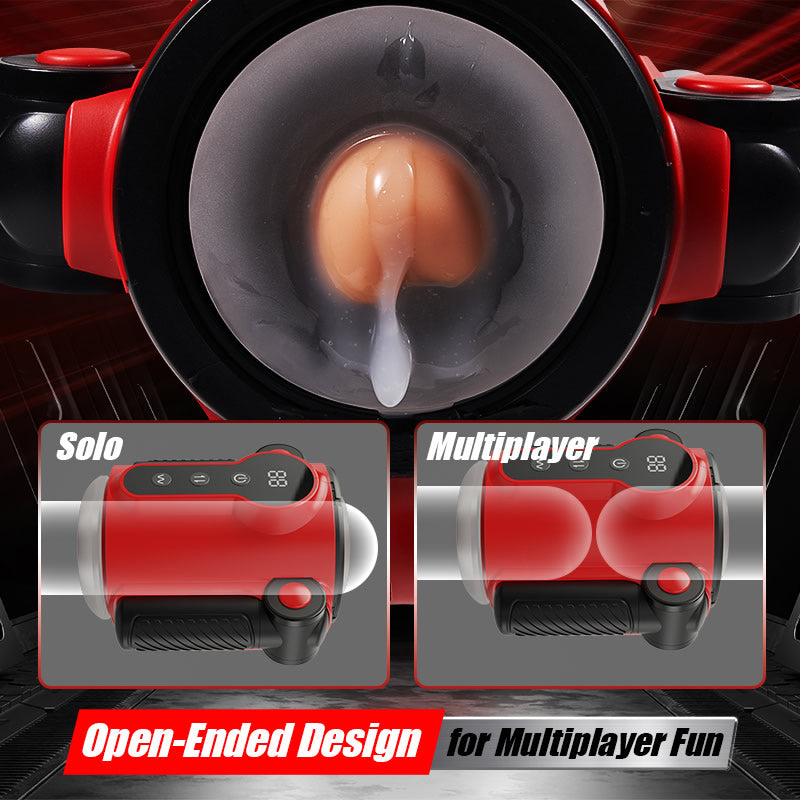 Calvin Automatic 9 Thrusting & Vibrating Massage Training Male Masturbator 2 IN 1 Sex Toy