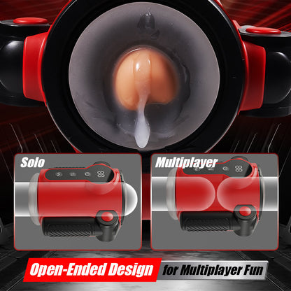 Calvin Automatic 9 Thrusting & Vibrating Massage Training Male Masturbator 2 IN 1 Sex Toy