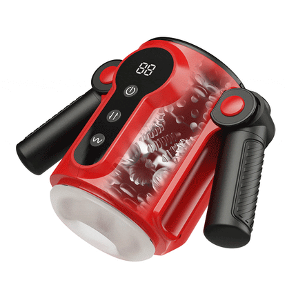 Calvin Automatic 9 Thrusting & Vibrating Massage Training Male Masturbator 2 IN 1 Sex Toy