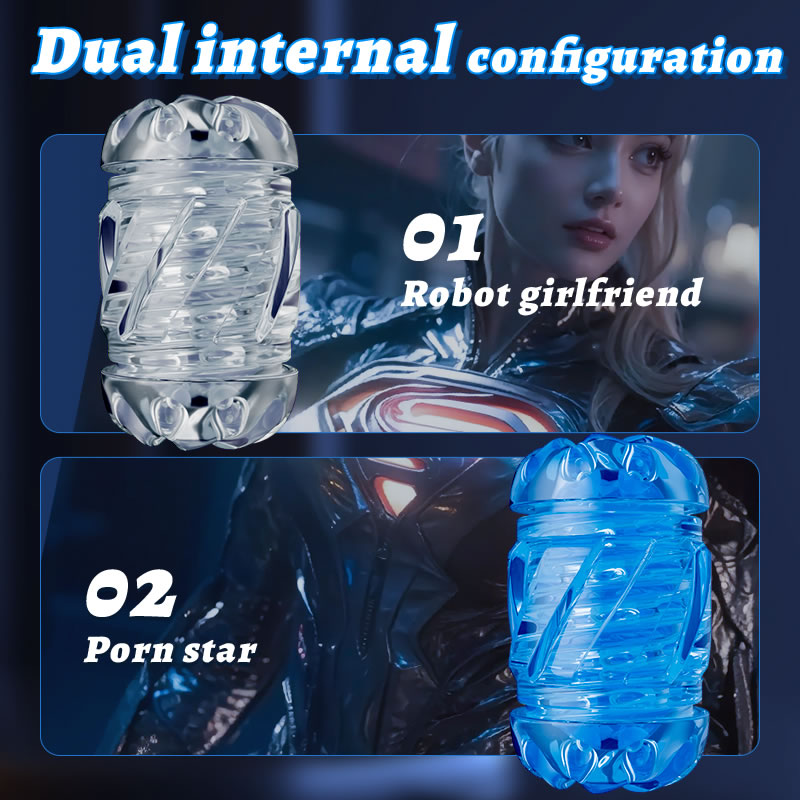 Leten Sex Toy Automatic Male Masturbator - Men Electric Adult Sex Machine with 12times/s Thrusting, Hand Free Penis Training Stroker with Phone Holder and 2 Soft Silicone Pocket Pussy