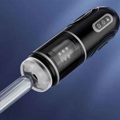 Handsfree 7 Thrusting Telescopic Rotation Automatic Male Masturbator with Suction Base