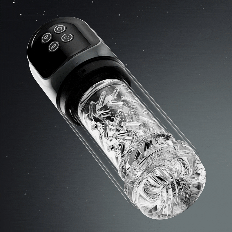 【6.02 IN Depth】 Night Elf 7 Rotation Suction Vacuum Pumps Masturbator Pocket Pussy Adult Male Sex Toys