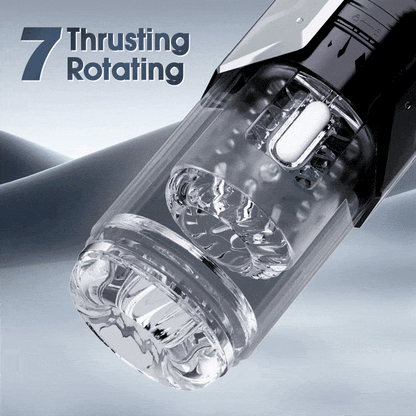 Automatic Male Masturbator 7 Thrusting Rotation 7 Vacuum Sucking for Oral Sex LCD Display Masturbator Sex Toys for Men