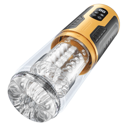 Automatic 3 Thrusting Telescopic & Rotation 7 Vibration Penis Pump Masturbator Adult Sex Toys for Men