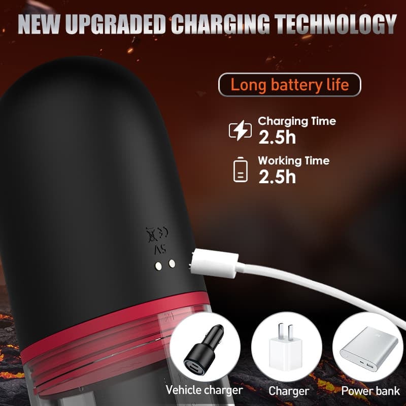 Electric Penis Enlarge Vacuum Pump Vibration 9 Mode Suction Penis Pump Automatic High-Vacuum Penis Enlargement Extend Pump, Air Pressure Device
