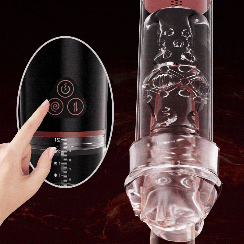 Electric Penis Enlarge Vacuum Pump with Vibrating & Sucking 2 IN 1 Lips Penis Pumps Male Sex Toys