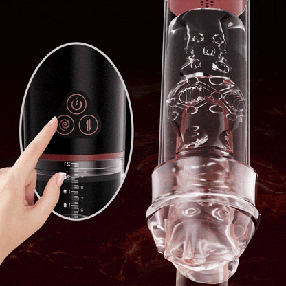 Electric Penis Enlarge Vacuum Pump with Vibrating & Sucking 2 IN 1 Lips Penis Pumps Male Sex Toys