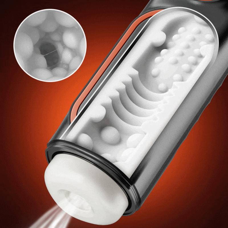 Automatic LCD Sucking Thrusting Telescopic Vibrating Male Masturbator Male Sex Toy