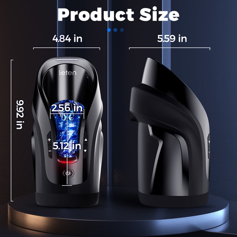 Leten Sex Toy Automatic Male Masturbator Cannon King Mini 3D Fleshy Thrusting Telescopic Vibrating Automatic Male Masturbator Blowjob Stroker