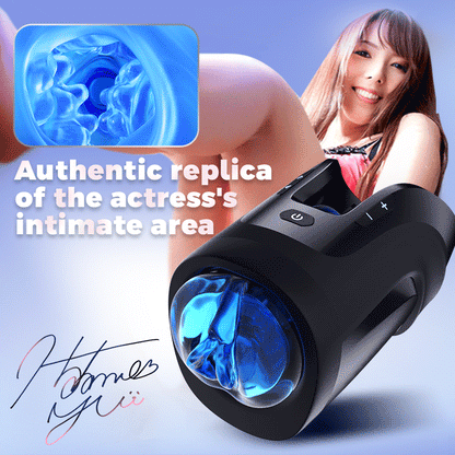 Leten Sex Toy Automatic Male Masturbator Cannon King Mini 3D Fleshy Thrusting Telescopic Vibrating Automatic Male Masturbator Blowjob Stroker
