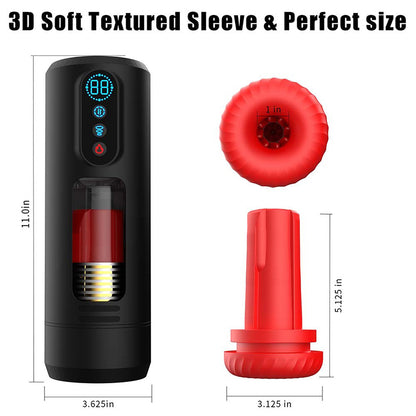 Automatic Male Telescopic Rotation Masturbators Cup 9 Thrusting Telescopic Vibration Sucking Heated Aircraft Male Stroker