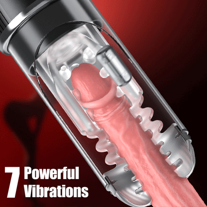 Automatic Male Masturbator Cup 5 Rotating 5 Sucking 7 Vibrating Masturbator & Training 2 IN 1 Adult Toys