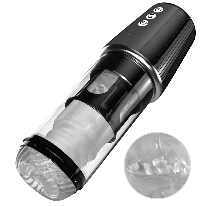 Automatic Male Masturbator Cup 5 Rotating 5 Sucking 7 Vibrating Masturbator & Training 2 IN 1 Adult Toys