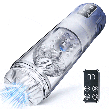 Iron Man Automatic 7 Thrusting Rotating Suction Masturbator Penis Pump Pocket Pussy Male Masturbators