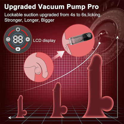 Automatic 7 Rotating 7 Sucking Lcd Display Pumps & Enlargers Automatic Male Masturbator