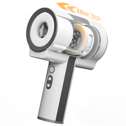 3IN1 Automatic 5 Thrusting Telescopic Rotation 7 Vibrations To Voyeurism Male Masturbator Opne-ended