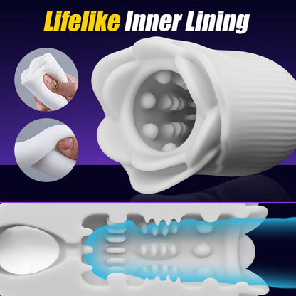 Electric Penis Enlarge Vacuum Pump 10 Vibrating & 6 Sucking Vacuum Penis Pump Male Penis Extender Automatic High-Vacuum Penis Enlargement Extend Pump, Air Pressure Device