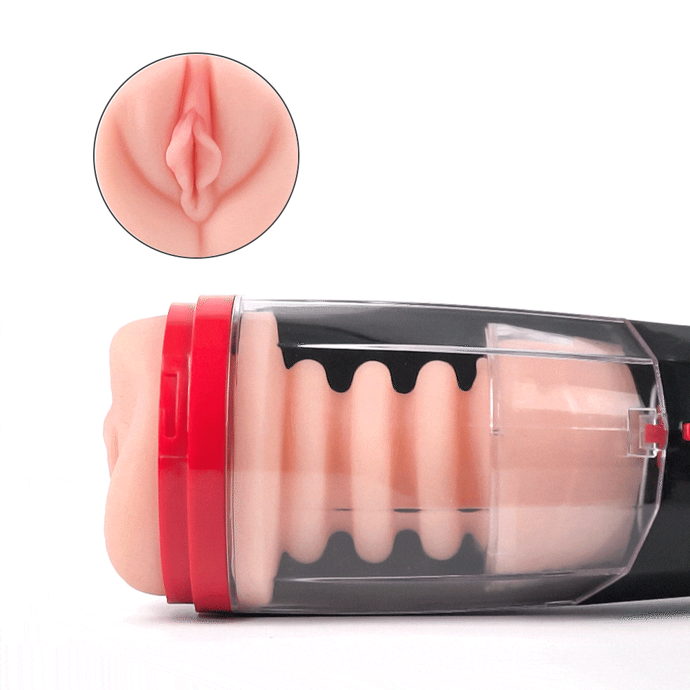 Lifelike Automatic 5 Thrusting Telescopic 10 Vibrating Vocable Masturbator