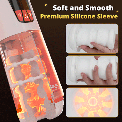 Automatic Male Masturbator 9 Thrusting Telescopic 9 Vibration Masturbator Cup