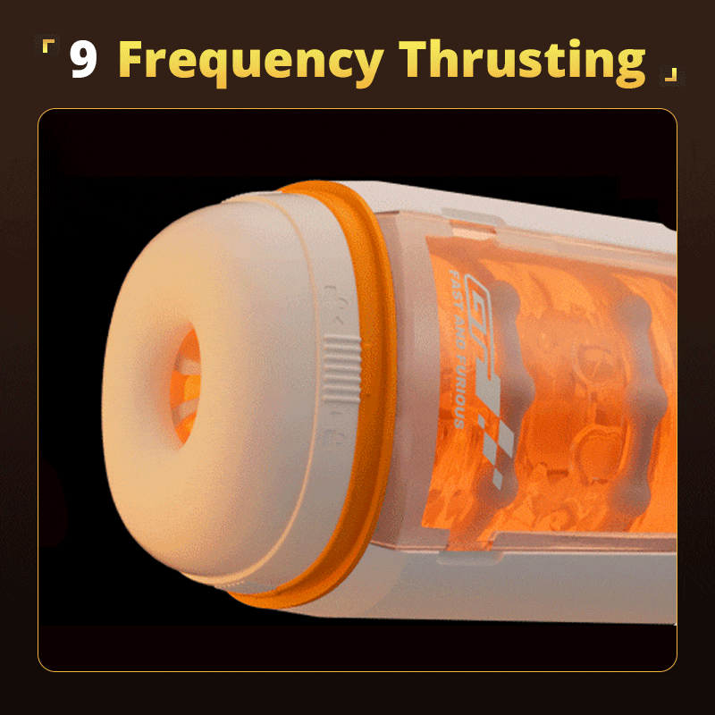 Automatic Male Masturbator 9 Thrusting Telescopic 9 Vibration Masturbator Cup