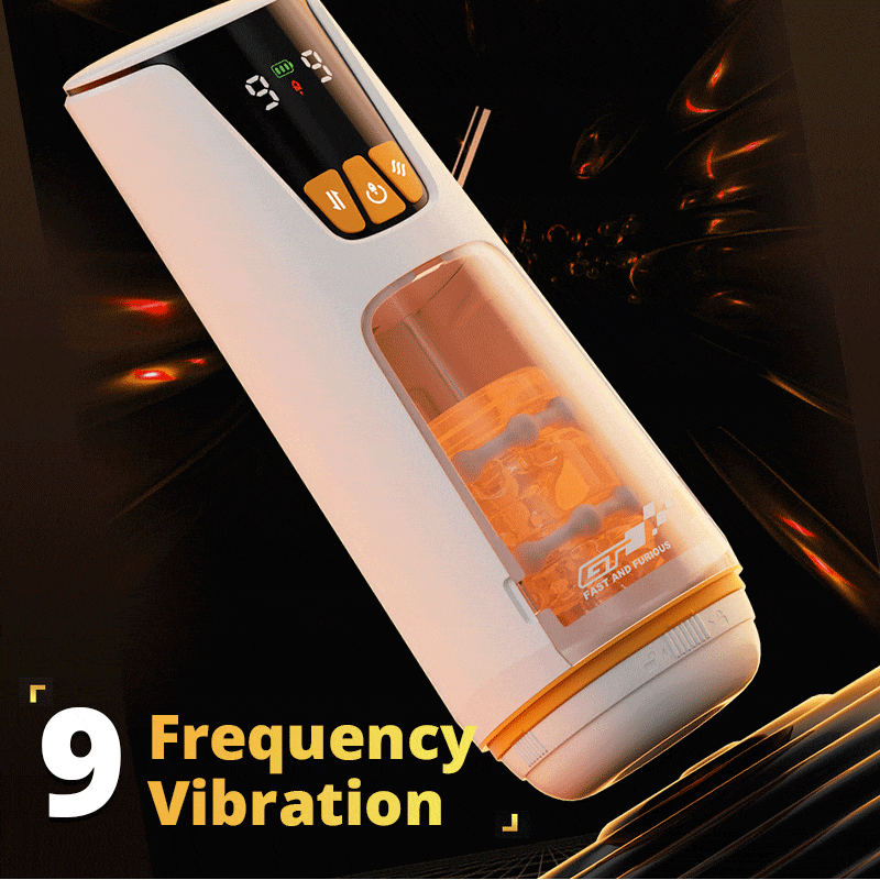 Automatic Male Masturbator 9 Thrusting Telescopic 9 Vibration Masturbator Cup