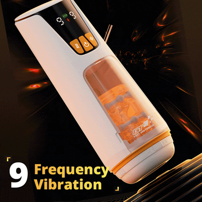 Automatic Male Masturbator 9 Thrusting Telescopic 9 Vibration Masturbator Cup
