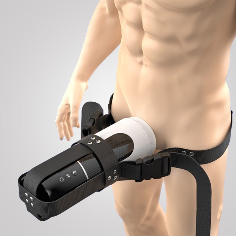Wearable Automatic 7 Thrusting & Vibrating Heating Vocable Masturbator Male Sex Toys