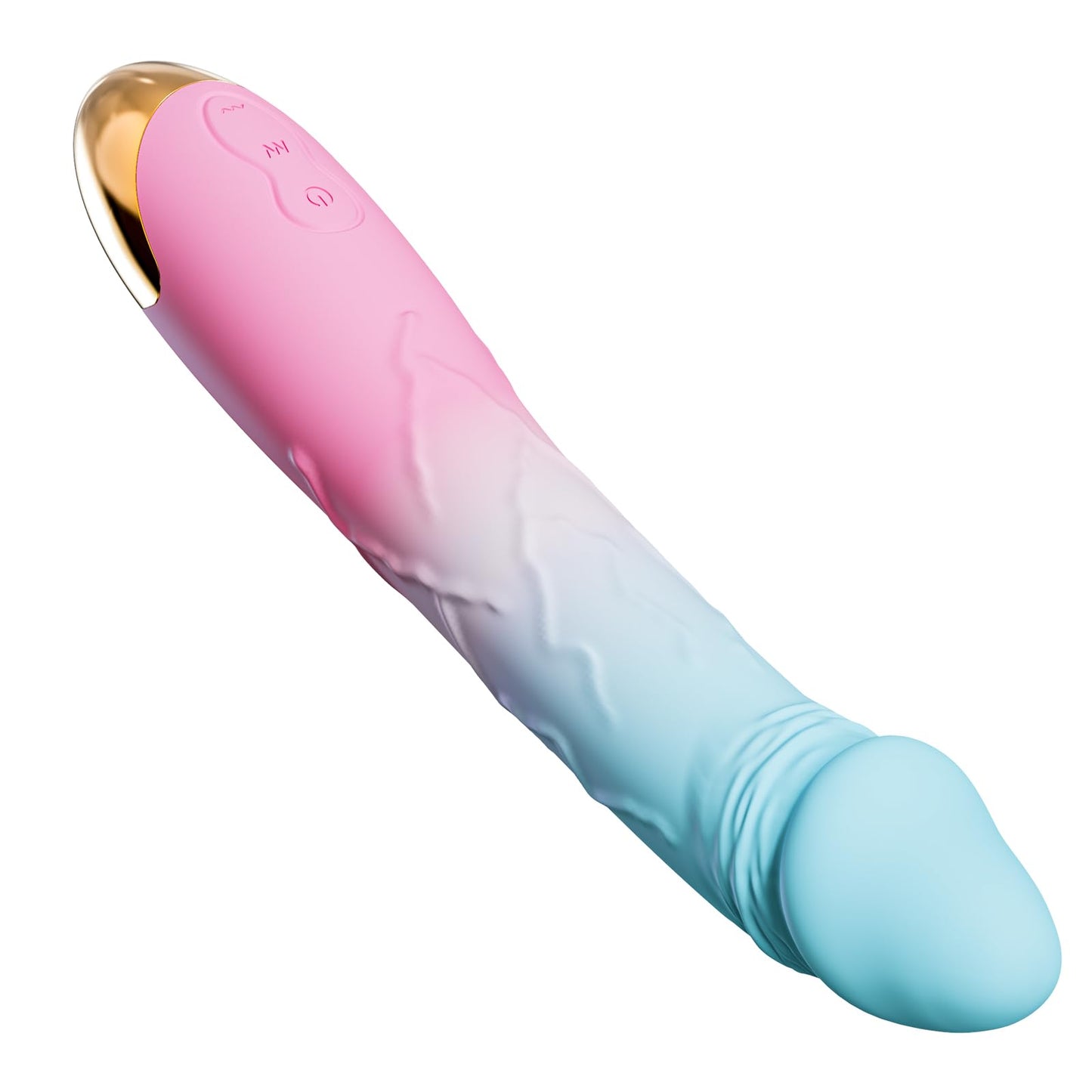 7.6 Inch Realistic Dildo Vibrator for Women，10 Powerful Vibration Modes for Clitoral and G-spot Stimulation, Waterproof Rose Adult Sex Toys for Women and Couples