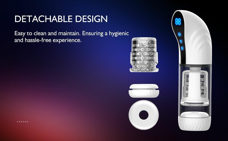 Electric Blowjob Penis Massager Sucker Sex Toy - Automatic Male Masturbator with 9 Modes Sucking Thrusting & Rotating for Men’s Pleasure, Milking Machine Cock Shower Stroker Masturbation Cup Dick Pump