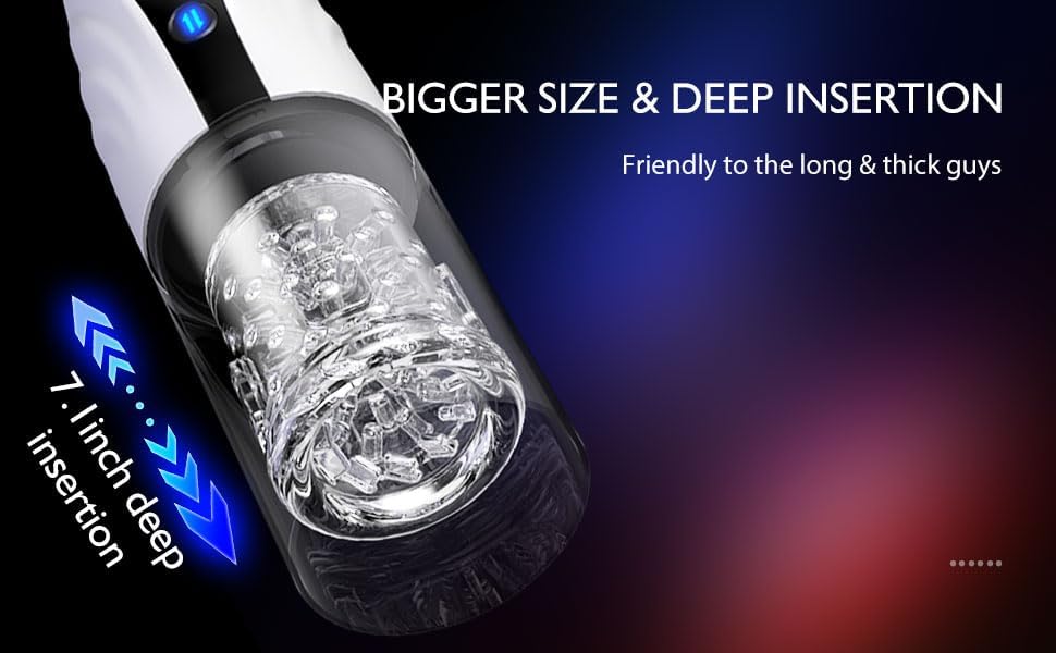 Electric Blowjob Penis Massager Sucker Sex Toy - Automatic Male Masturbator with 9 Modes Sucking Thrusting & Rotating for Men’s Pleasure, Milking Machine Cock Shower Stroker Masturbation Cup Dick Pump