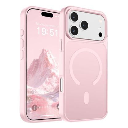 Magnetic for iPhone 14 Case & iPhone 13 Case (Compatible with MagSafe)(Military Grade Drop Protection) Translucent Matte Shockproof Phone Cover,Black