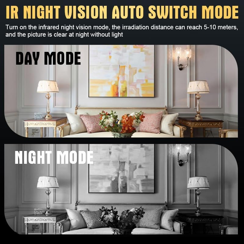 Mini Indoor Security Camera Wireless Home Small Outdoor WiFi Pet Cameras,2026 Upgraded Spy Tiny Nanny Cam, Wide Angle Night Vision,Home Indoor Outdoor Camara No Need WiFi Camaras For House Security