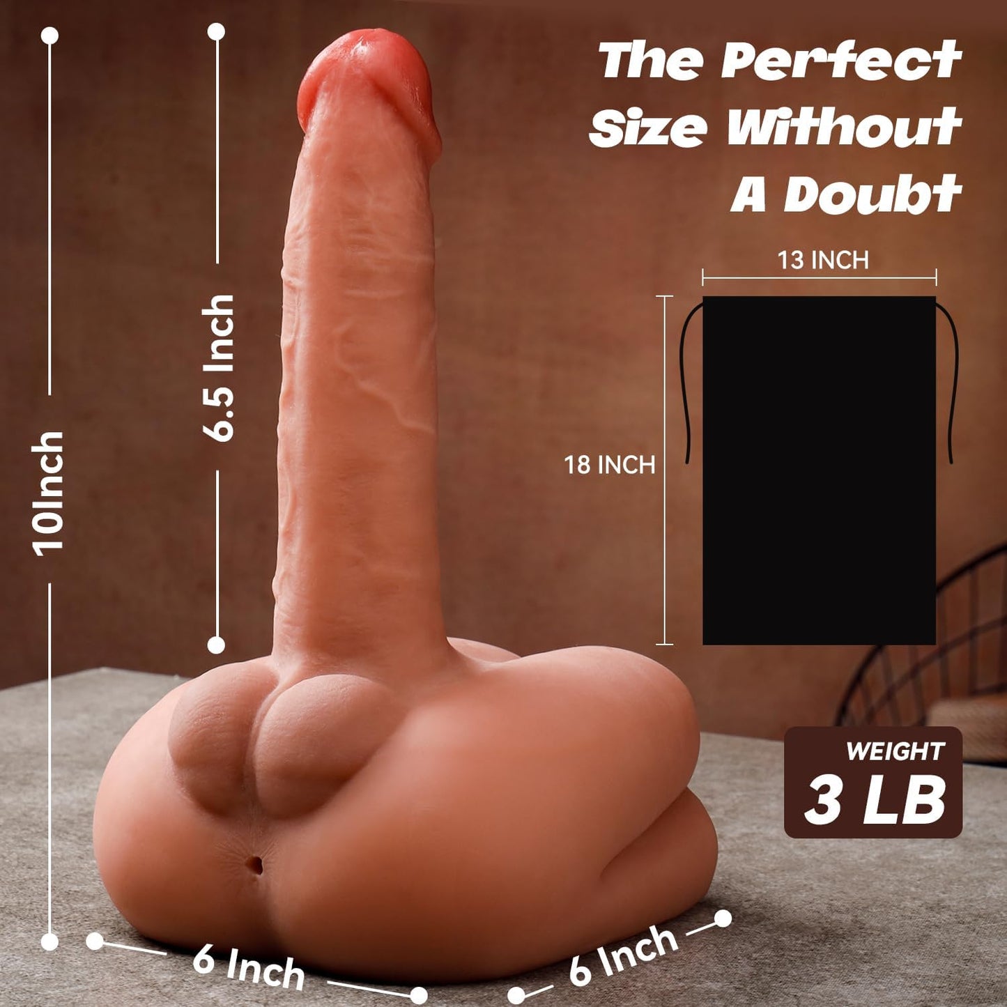 Thrusting Dildo Vibrator Sex Toys - Hands-Free Riding Grinding Dildos with 7 Thrusting & Vibration Modes for G Spot Dual Stimulation, Realistic Sex Machine with Anal Channel Adult Toys for Women & Men