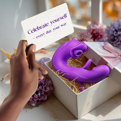 Sucking Vibrator Women Sex Toys - AI Sync Flapping G Spot Vibrator Dildo with 7 Suction & Vibration Modes for Clitoral Nipple Stimulation, App Control Couples Thrusting Adult Toys & Games