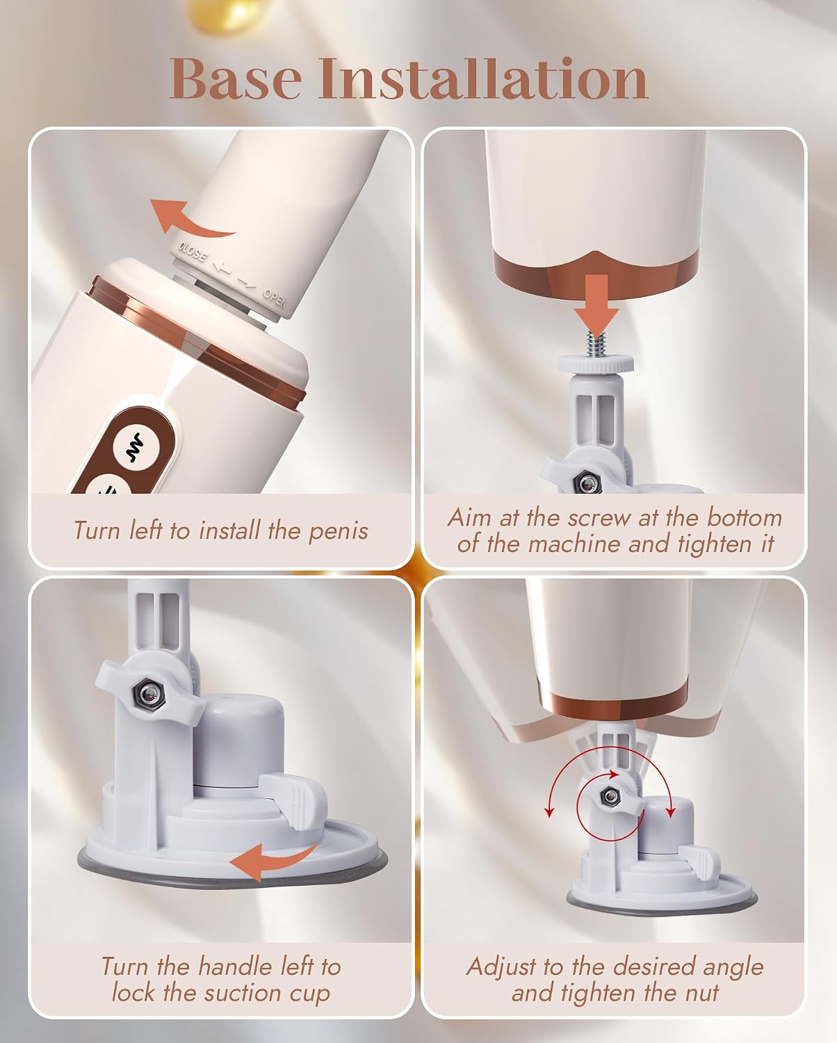 Thrusting Dildo Sex Machine - 14 Thrusting and Vibration Modes with Heating, Dual-Head, and Suction Cup